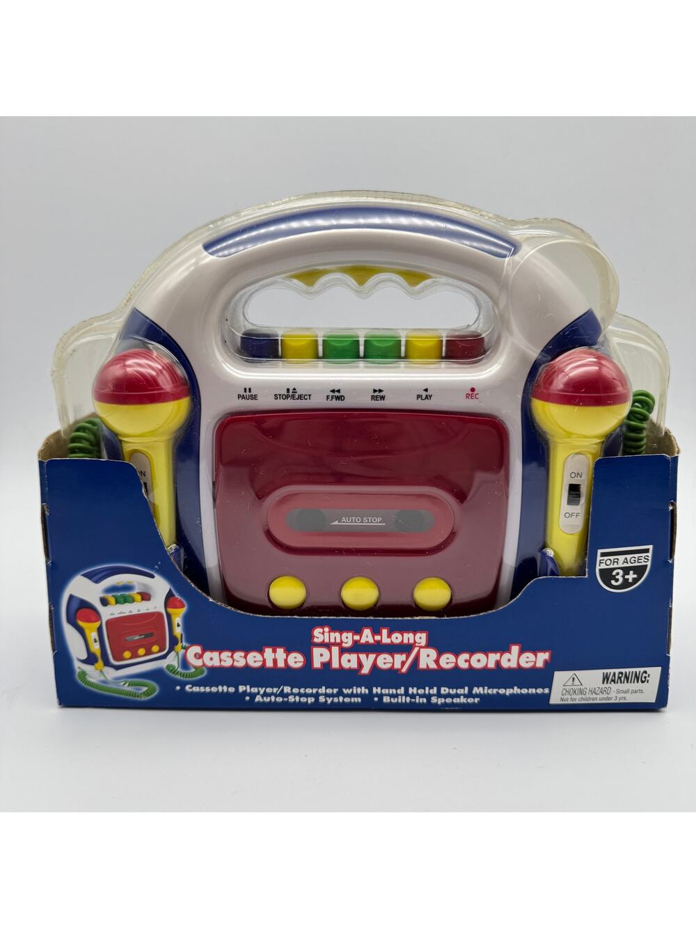 Sing-A-Along Cassette Player Recorder Dual Mic Speaker